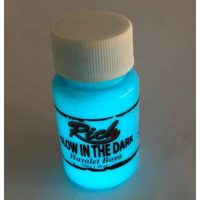 Rich Karanlıkta Parlayan (Glow In The Dark) Hayalet Boya MAVİ - 1