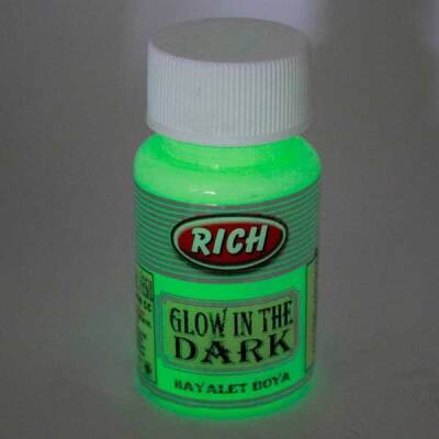 Rich Karanlıkta Parlayan (Glow In The Dark) Hayalet Boya NATURAL YEŞİL - 1