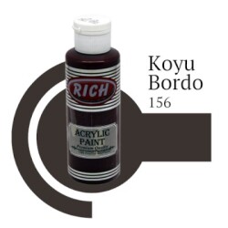 Rich Master Akrilik Boya 120 cc. 156 Koyu Bordo - 1