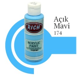 Rich Master Akrilik Boya 120 cc. 174 Açık Mavi - 1