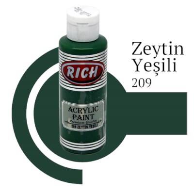 Rich Master Akrilik Boya 120 cc. 209 Zeytin Yeşili - 1