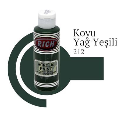 Rich Master Akrilik Boya 120 cc. 212 Koyu Yağ Yeşili - 1