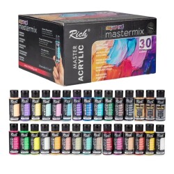 Rich Mastermix Akrilik Boya Super Set 30 Renk x 60 ml - 1