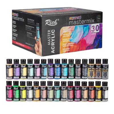 Rich Mastermix Akrilik Boya Super Set 30 Renk x 60 ml - 1