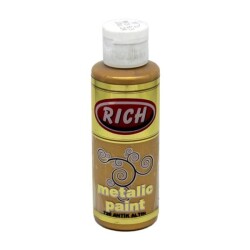 Rich Metalik Akrilik Boya 120 cc. 726 ANTİK ALTIN - 1