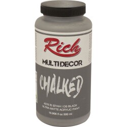 Rich Multi Decor Chalked Akrilik Boya 500 cc. 4576 İS SİYAHI - 1