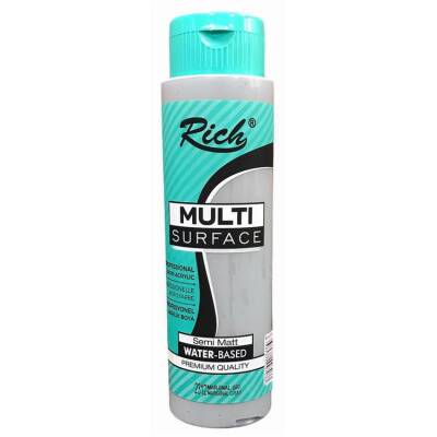 Rich Multi Surface Her Yüzey İçin Akrilik Boya 500 cc. 2312 MARJİNAL GRİ - 1