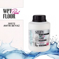 Rich Selfy Decor Islak Zemin Boyası 1250 cc ANTİK BEYAZ (+5 Adet Katalizör) - 1