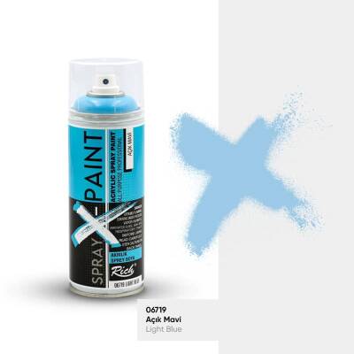 Rich Spray-X Paint Sprey Boya 400 ml AÇIK MAVİ - 1