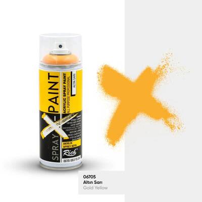 Rich Spray-X Paint Sprey Boya 400 ml ALTIN SARI - 1