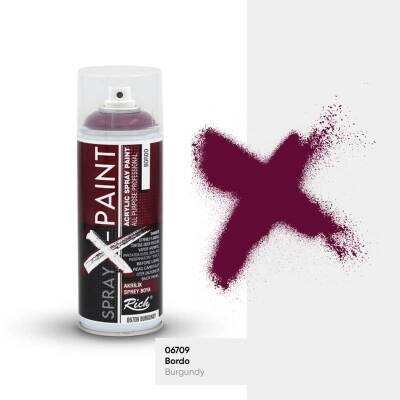 Rich Spray-X Paint Sprey Boya 400 ml BORDO - 1