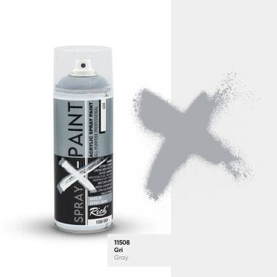 Rich Spray-X Paint Sprey Boya 400 ml GRİ - 1
