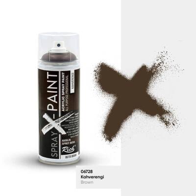 Rich Spray-X Paint Sprey Boya 400 ml KAHVERENGİ - 1