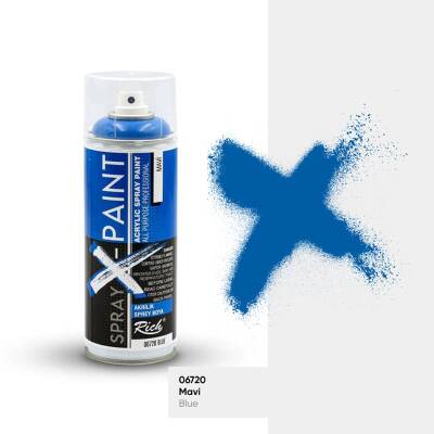 Rich Spray-X Paint Sprey Boya 400 ml MAVİ - 1
