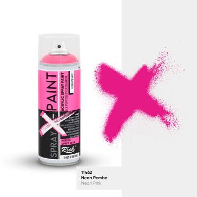 Rich Spray-X Paint Sprey Boya 400 ml NEON PEMBE - 1