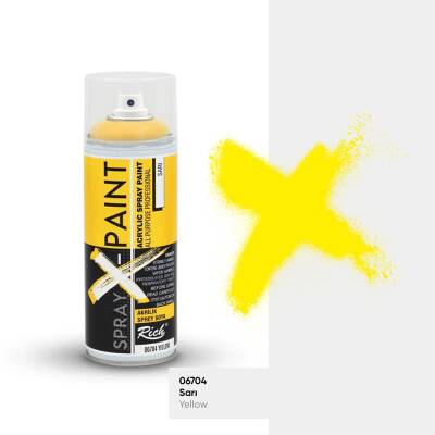 Rich Spray-X Paint Sprey Boya 400 ml SARI - 1