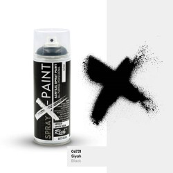 Rich Spray-X Paint Sprey Boya 400 ml SİYAH - 1