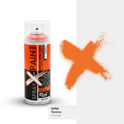 Rich Spray-X Paint Sprey Boya 400 ml TURUNCU - 1