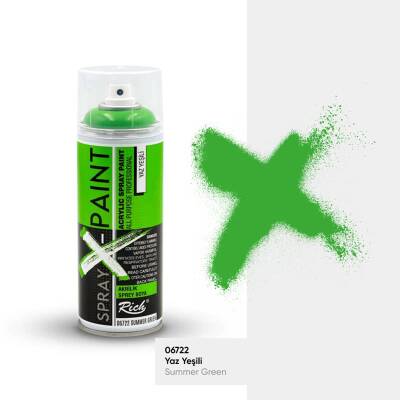 Rich Spray-X Paint Sprey Boya 400 ml YAZ YEŞİLİ - 1