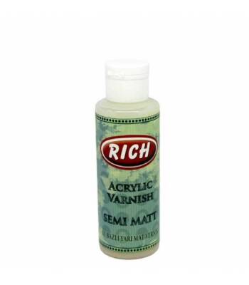 Rich Su Bazlı Vernik YARI MAT (Semi Matt Acrylic Varnish) 120 cc. - 1