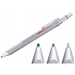 Rotring 600 MultiPen Üç Fonksiyonlu Kalem Krom - 1