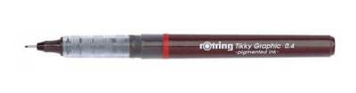 Rotring Tikky Graphic Teknik Çizim Kalemi 0.4 SİYAH - 1