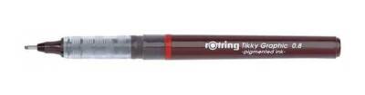 Rotring Tikky Graphic Teknik Çizim Kalemi 0.8 SİYAH - 1