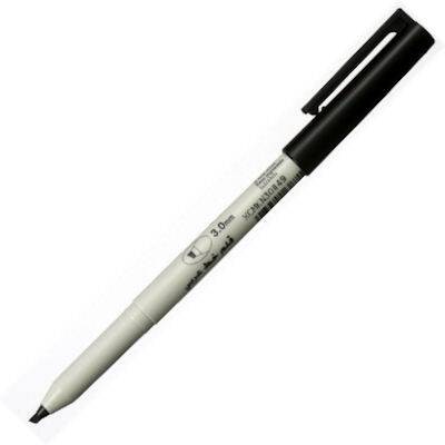 Sakura Calligraphy Pen Yan Kesik 3 mm Siyah - 1