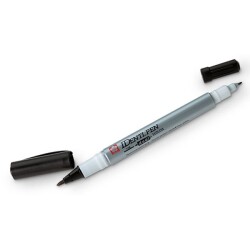 Sakura Identi Pen Çift Uçlu Permanent Marker SİYAH - 1