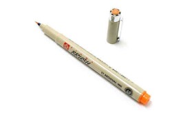 Sakura Pigma Brush Pen Fırça Uçlu Çizim Kalemi ORANGE (TURUNCU) - 1