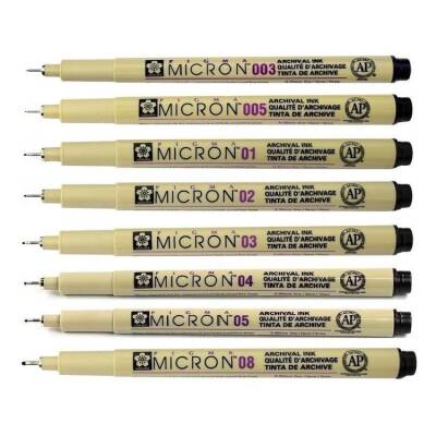 Sakura Pigma Micron Çizim Kalemi 8'li Set - 1