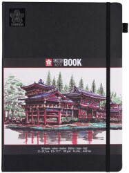 Sakura Sert Kapak Skechbook Ivory Kağıt 140 gr 21x30 cm 80 yp - 1