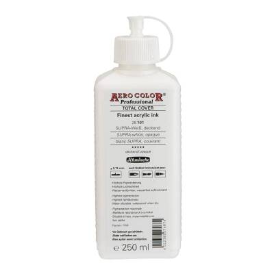 Schmincke Aero Color Akrilik Mürekkep 250 ml 101 Supra White Opaque - 1