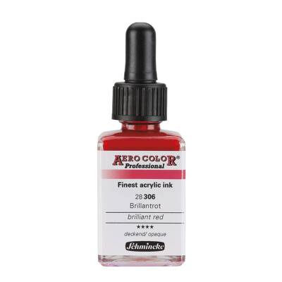 Schmincke Aero Color Akrilik Mürekkep 28 ml 306 Brilliant Red - 1