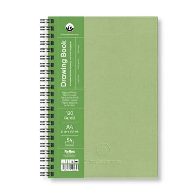 Schoellershammer Drawing Book Sert Kapak Spiralli Eskiz Defteri 120 gr A4 54 yp Apple Green - 1