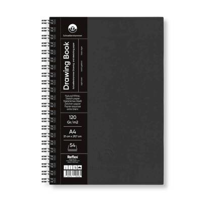 Schoellershammer Drawing Book Sert Kapak Spiralli Eskiz Defteri 120 gr A4 54 yp Black - 1
