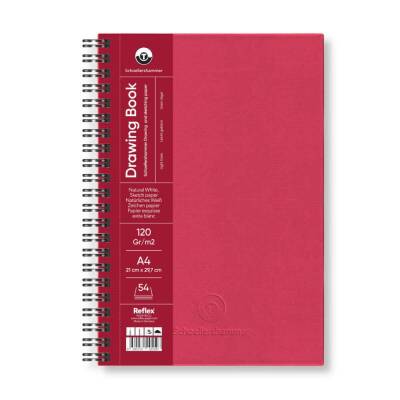 Schoellershammer Drawing Book Sert Kapak Spiralli Eskiz Defteri 120 gr A4 54 yp Ruby - 1