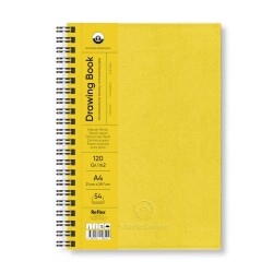 Schoellershammer Drawing Book Sert Kapak Spiralli Eskiz Defteri 120 gr A4 54 yp Sun Yellow - 1