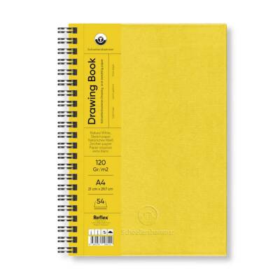 Schoellershammer Drawing Book Sert Kapak Spiralli Eskiz Defteri 120 gr A4 54 yp Sun Yellow - 1