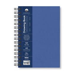 Schoellershammer Drawing Book Sert Kapak Spiralli Eskiz Defteri 120 gr A5 54 yp Blue - 1