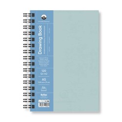 Schoellershammer Drawing Book Sert Kapak Spiralli Eskiz Defteri 120 gr A5 54 yp Light Blue - 1