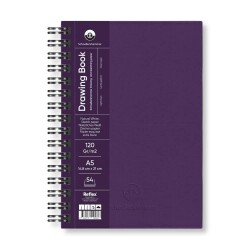 Schoellershammer Drawing Book Sert Kapak Spiralli Eskiz Defteri 120 gr A5 54 yp Purple - 1
