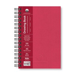 Schoellershammer Drawing Book Sert Kapak Spiralli Eskiz Defteri 120 gr A5 54 yp Ruby - 1