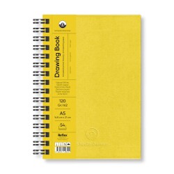 Schoellershammer Drawing Book Sert Kapak Spiralli Eskiz Defteri 120 gr A5 54 yp Sun Yellow - 1