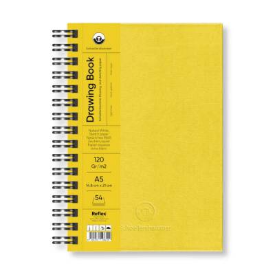 Schoellershammer Drawing Book Sert Kapak Spiralli Eskiz Defteri 120 gr A5 54 yp Sun Yellow - 1