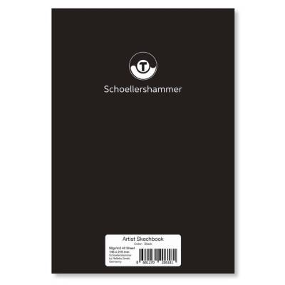 Schoellershammer Sketch Book Karton Kapaklı Eskiz Defteri 90 gr A5 30 yp Black - 1