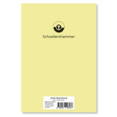 Schoellershammer Sketch Book Karton Kapaklı Eskiz Defteri 90 gr A5 30 yp Pastel Yellow - 1