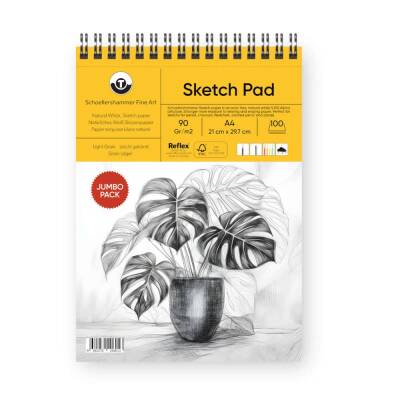 Schoellershammer Sketch Pad Jumbo Pack Eskiz Defteri 90 gr A4 100 yp - 1