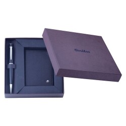 Scrikss Chic 62 Tükenmez Kalem Siyah + DR2204-1/2 Kredi Kartlık Set - Scrikss