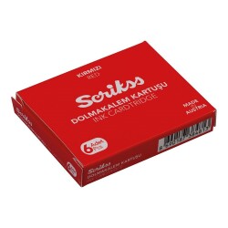 Scrikss Dolmakalem Kartuşu 6'lı Kutu Kırmızı - 1